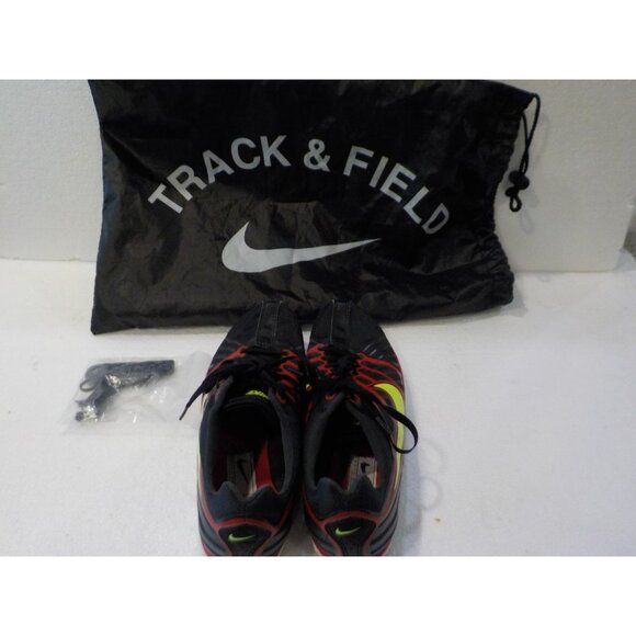 Nike Track & Field Women's Racing Spikes Shoes Black/Red/Charteuse Size 6 - Picture 4 of 7